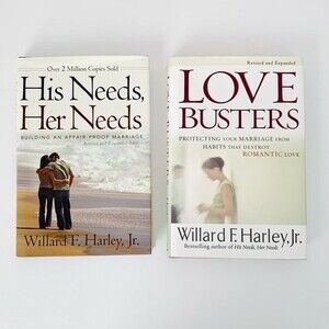 Marriage Books Bundle 2 His Needs‎ Her Needs Love Busters Willard F Harley Jr